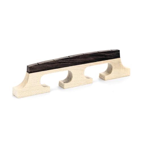 Swhmc 6 String Banjo Bridge 3 Legged Banjo Parts Maple Ebony - Image 1