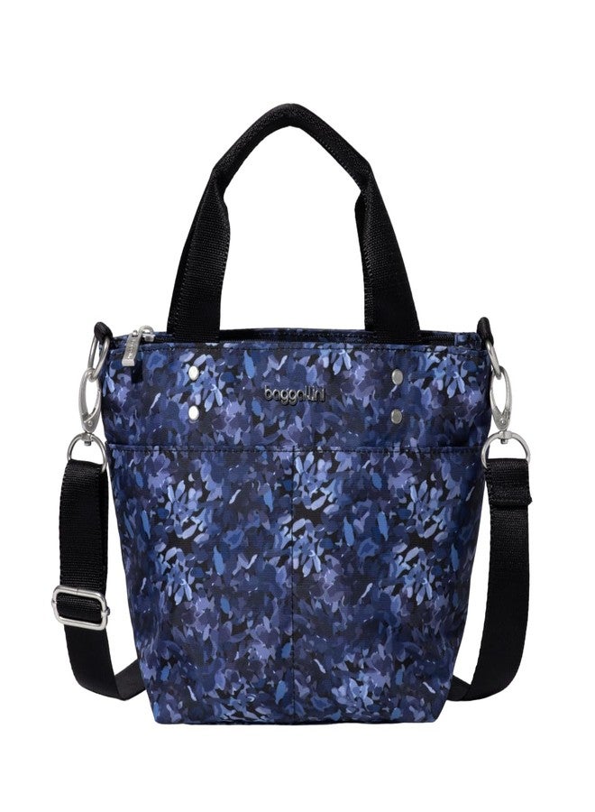 Baggallini Women's Mini Carryall Tote, Indigo Petal, One Size, Indigo Petal, One size - Image 1