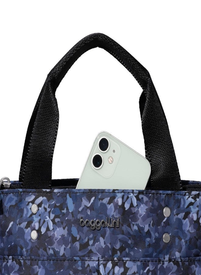 Baggallini Women's Mini Carryall Tote, Indigo Petal, One Size, Indigo Petal, One size - Image 4