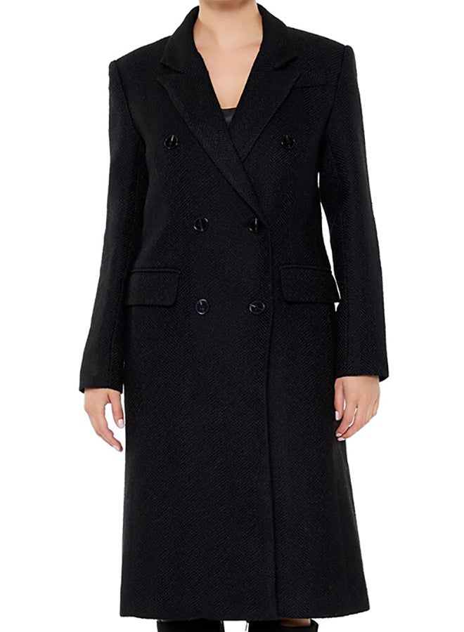 FOREVER 21 Notched Double-Breasted Coat  - Image 5