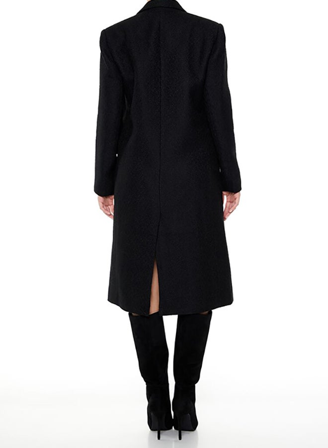 FOREVER 21 Notched Double-Breasted Coat  - Image 4