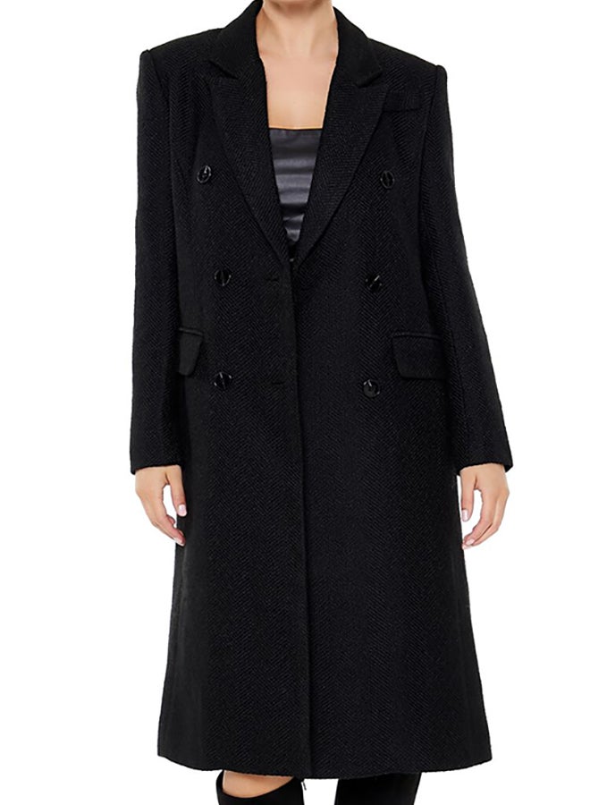 FOREVER 21 Notched Double-Breasted Coat  - Image 2
