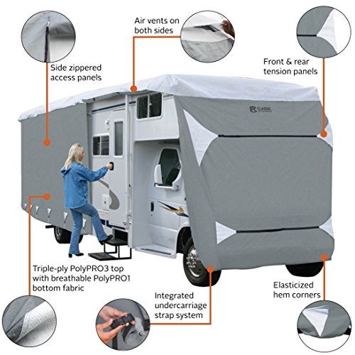 Classic Accessories Over Drive PolyPRO3 Deluxe 5th Wheel Cover or Toy Hauler Cover, Fits 26' - 29' RVs - Image 2