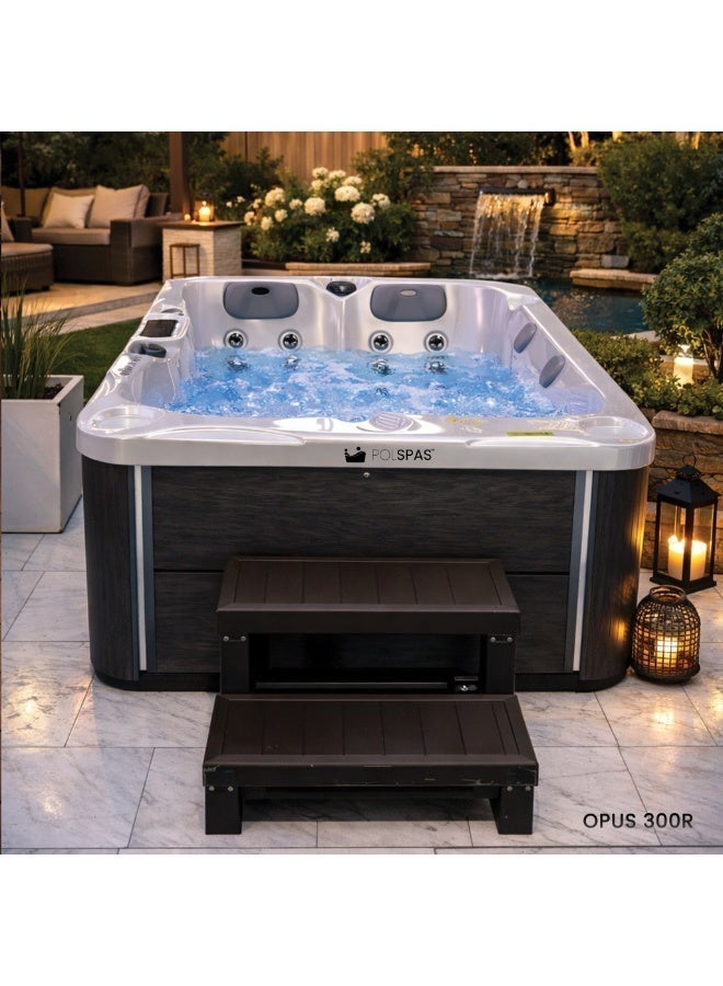 POLSPAS Opus 300R – Compact 3-Seater Spa with Lounge, LED Lighting & Smart Controls - Image 1