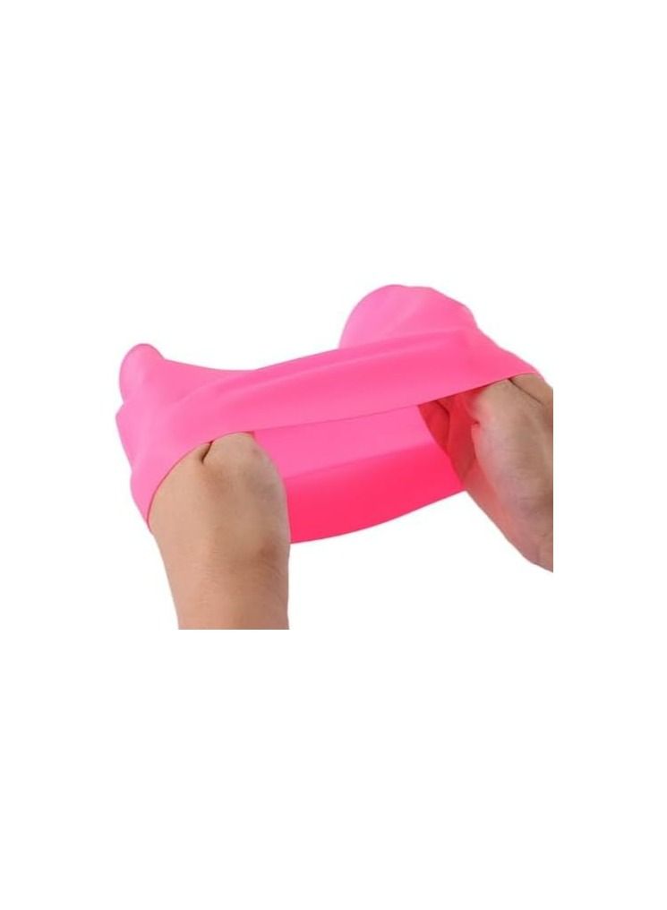 Generic Unisex Silicone Swim Cap Swimming Hat Non Slip Elastic Hair Ear Protection Solid Color - Image 3