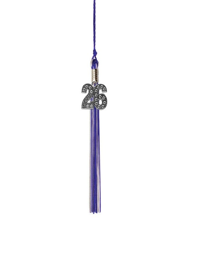 Class Act Graduation Kindergarten Graduation Tassel - Bling Charm - 2 Color, 2026, Purple/White - Image 1