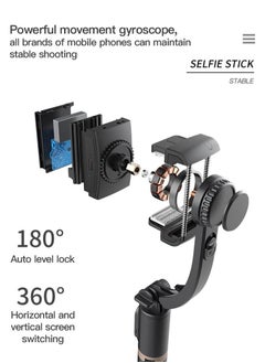 Generic Smartphone Handheld Gimbal With Fill Light, Anti-shaked Three-axis Stabilizer, Selfie Stick For Vlog Recording  - Image 4