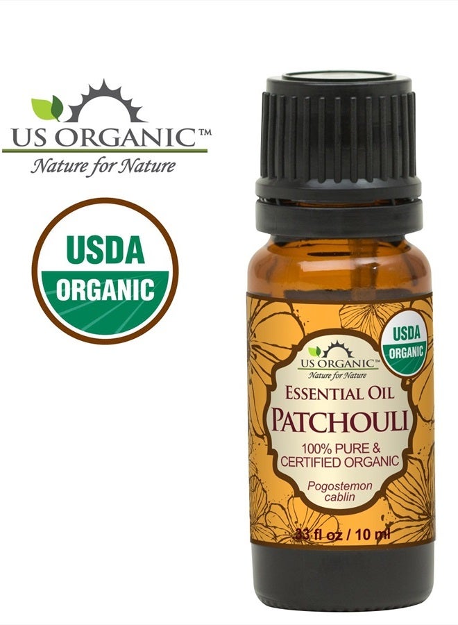 US Organic 100% Pure Patchouli Essential Oil - USDA Certified Organic, Steam Distilled - W/Euro droppers (More Size Variations Available) (10 ml / .33 fl oz) - Image 3