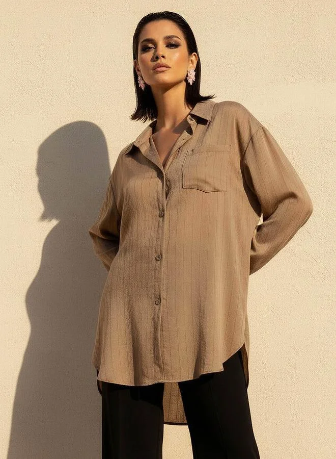 سبلاش فيڤ Regular Fit Shirt with Stripes