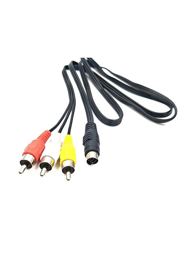 Taimi Pack of 4 -7 pin 5 ft S-Video to 3 RCA tv Male Cable 3m  - Image 2
