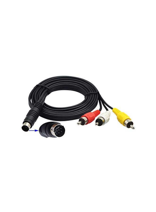 Taimi Pack of 4 -7 pin 5 ft S-Video to 3 RCA tv Male Cable 3m  - Image 4