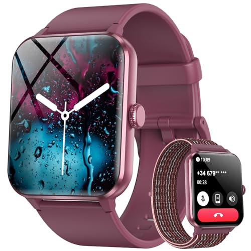 Blackview ساعة ذكية بلاك فيو 2026 تتبع اللياقة البدنية للرجال والنساء مع مراقبة معدل ضربات القلب و SpO2 ونوم 2 أحزمة 100 وضع رياضي مقاومة للماء IP68 متعقب النشاط لأجهزة Android و iPhone - Image 1
