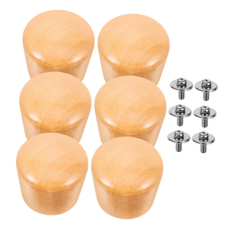Wooden Heat Resistant Replacement Pot Knobs 6Pcs Scalding Design Compatible Milk Soup Pots - Image 2