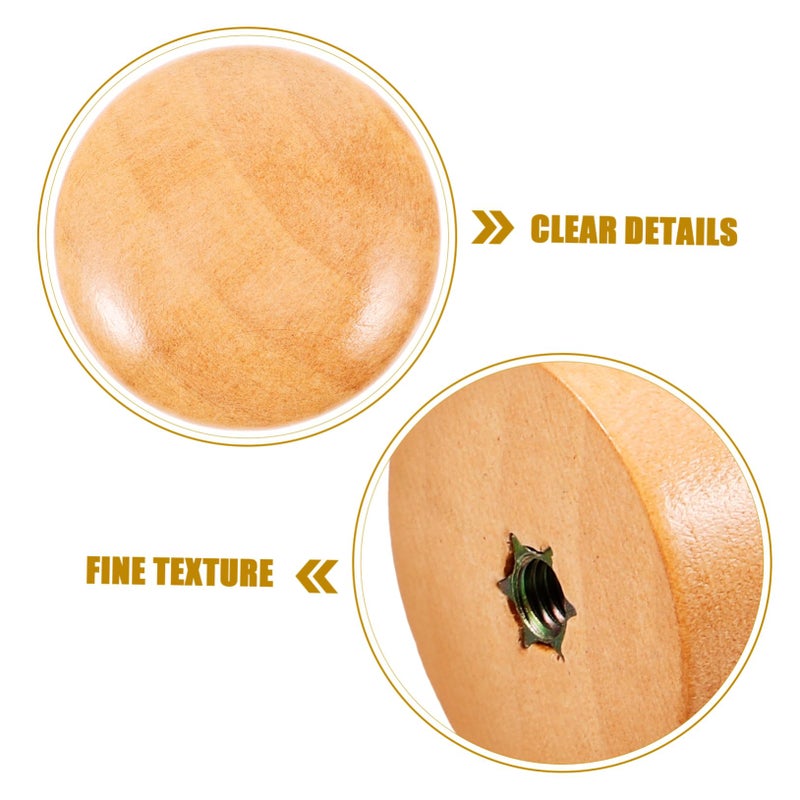 Wooden Heat Resistant Replacement Pot Knobs 6Pcs Scalding Design Compatible Milk Soup Pots - Image 3