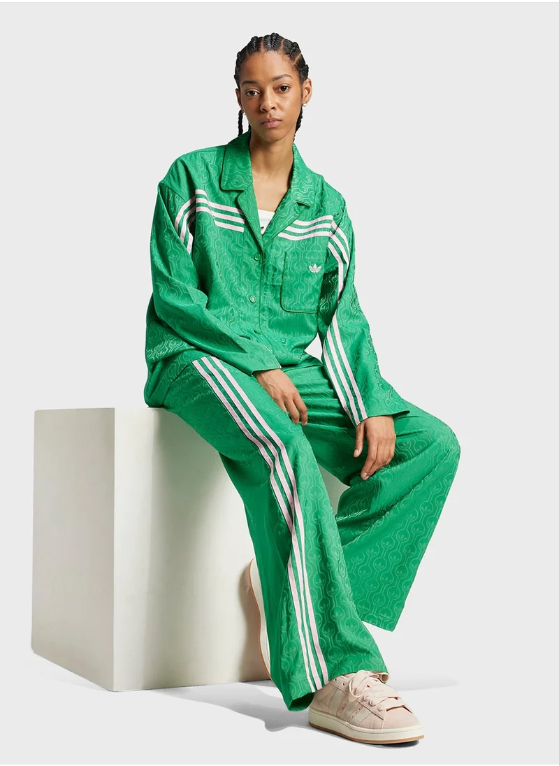 Adidas 3 Stripes Logo Pyjama Pants