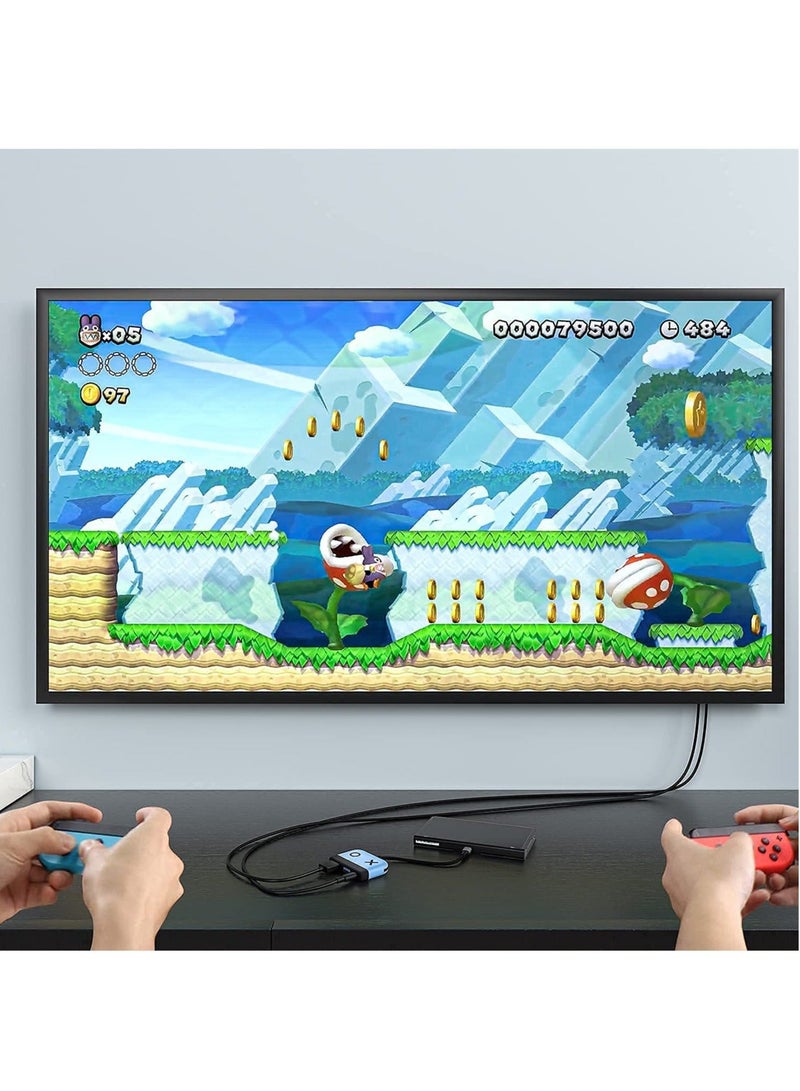 Portable TV Dock, Nintendo Switch Dock with HDMI USB 3.0 Port and USB-C Charging, Travel Dock for Nintendo Switch/Steam Deck (Blue) - Image 4