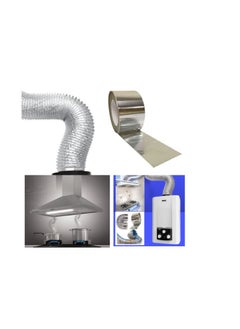 Shams A hobby or chimney that expands to 5 meters and a diameter of 5 inches (12.55 cm) of thermally expandable aluminum for the kitchen hood, gas heater and air conditioner + a special thermal paste roll of 23 yards  - Image 2