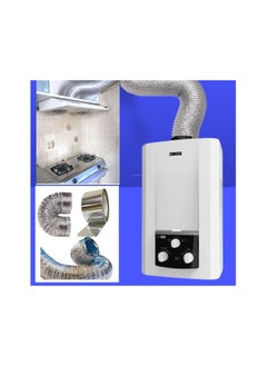 Shams A hobby or chimney that expands to 5 meters and a diameter of 5 inches (12.55 cm) of thermally expandable aluminum for the kitchen hood, gas heater and air conditioner + a special thermal paste roll of 23 yards  - Image 3