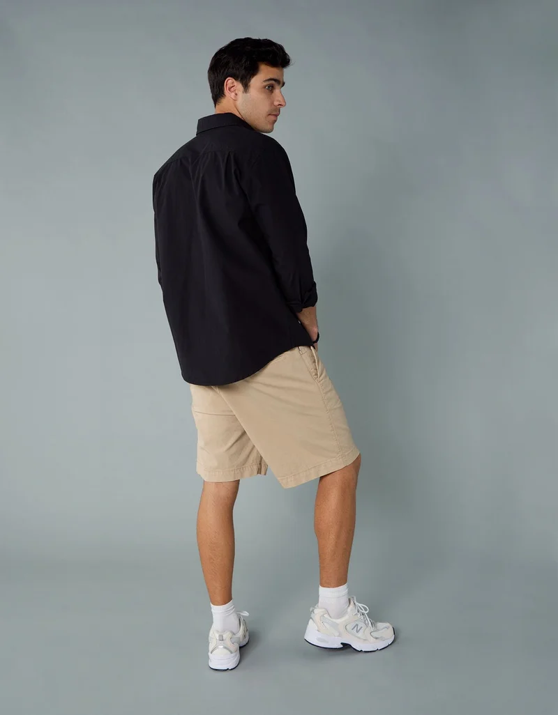 امريكان ايجل شورت من خامة مرنة باللون الكاكي - 9 بوصة