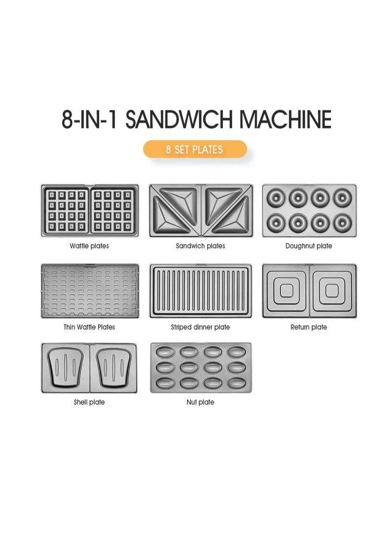 JAMAKY Italy JAMAKY Sandwich Maker 8in1 1500w  - Image 2