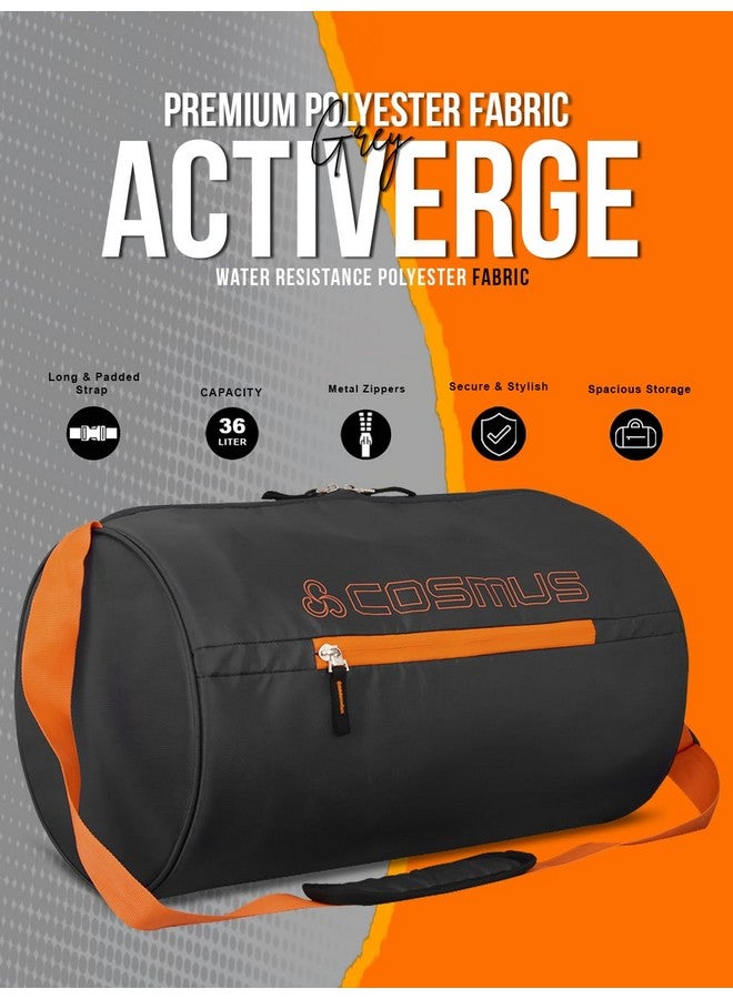 Cosmus Activerge Grey 35 Litre Water Resistance Polyester Gym Bag - Image 2