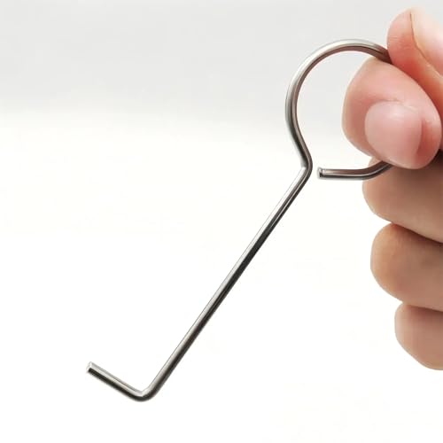 DWGEPT Drain Lifing Hooks for Shower,Drain Key,Linear Drain Removal Tool,Drain Grate Removal Clean Extractor Tool,Clean Hair Catcher Plug,Sink Strainer,Adhesive Hook 4Pcs - Image 3