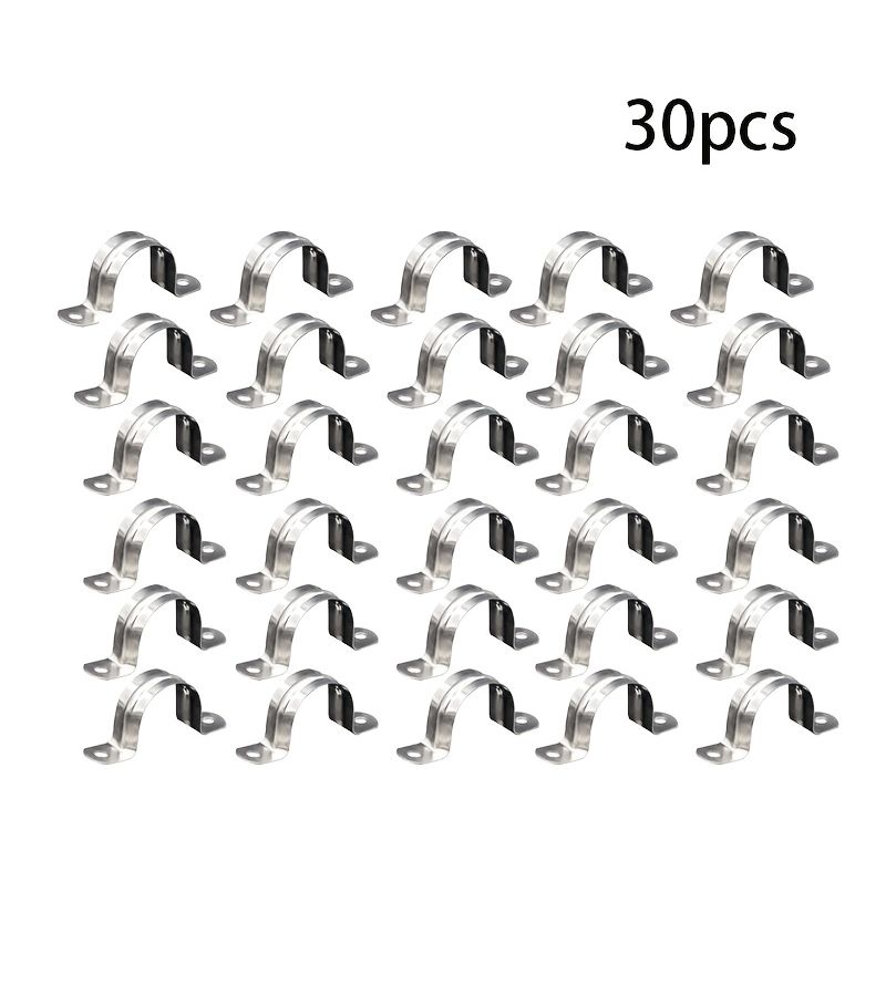 30 قطعة من أحزمة الأنابيب الثقيلة مع مشابك دعم لتثبيت الأنابيب بإحكام - Image 1