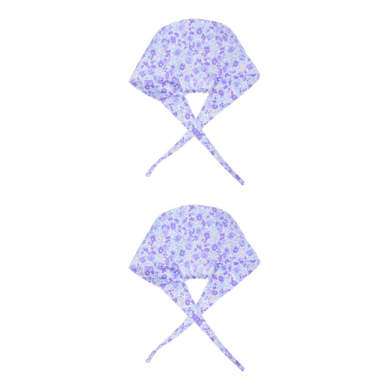 2pcs Adjustable Printed Operating Room Strap Hat Cotton Oil-proof Working - Image 2