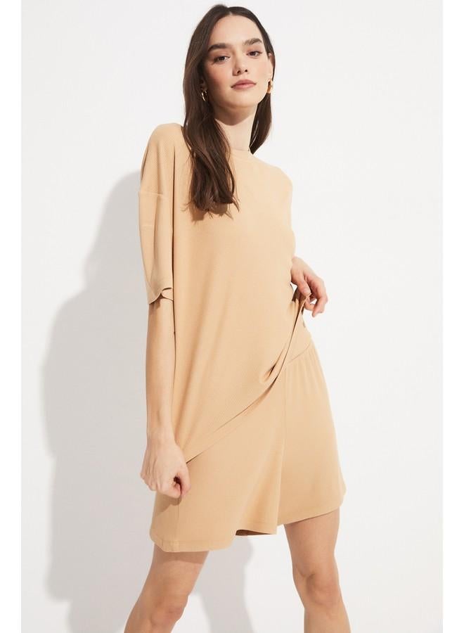 جون طقم بيجامة نسائي من الفيسكوز المضلع - Image 2