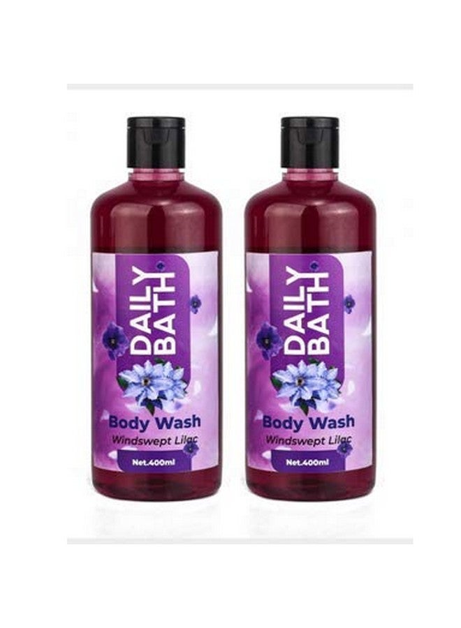 Jeehukm All Skin Types Daily Bath Body Wash Windswept Lilac Pack Of 2 (400 ML EACH) BATH LOAF FREE - Image 1