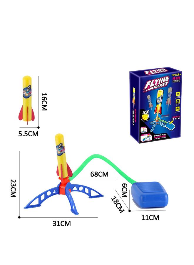 الأزرق جي دبليو 3 أقدام متتالية على الأضواء ، ألعاب قاذفة الصواريخ ، ألعاب رياضية ترفيهية في الهواء الطلق ، 3-6 سنوات - Image 1