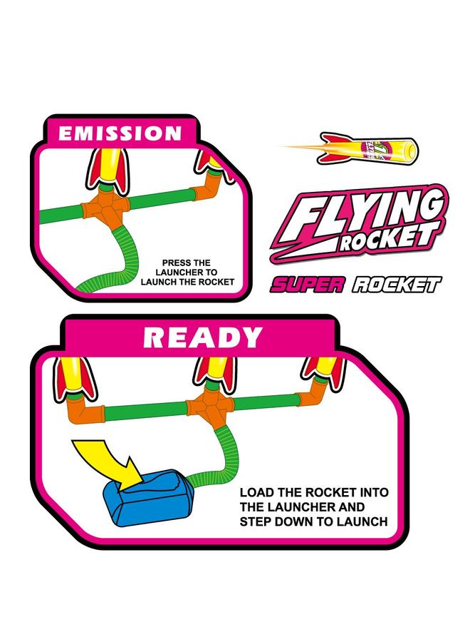 الأزرق جي دبليو 3 أقدام متتالية على الأضواء ، ألعاب قاذفة الصواريخ ، ألعاب رياضية ترفيهية في الهواء الطلق ، 3-6 سنوات - Image 3