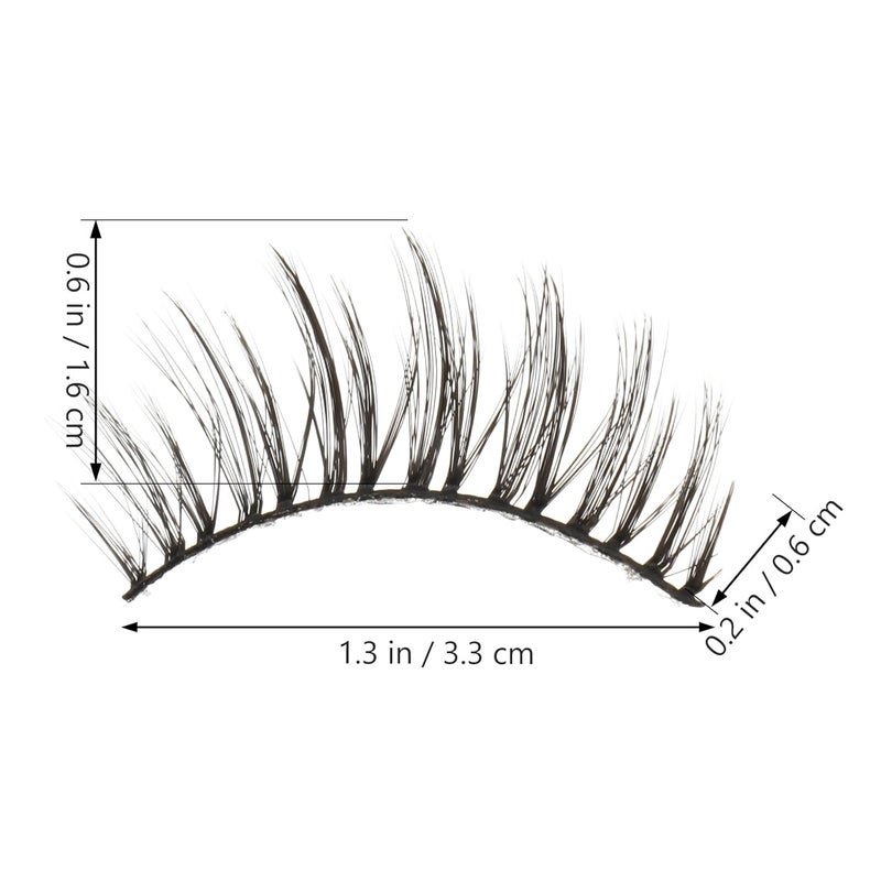 5 Pairs Natural Cross False Eyelashes Handmade Voluminous Fiber Lash Extensions for Everyday Makeup and Special Occasions - Image 2