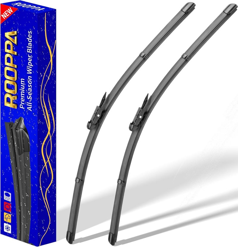 Rooppa Original Windshield Wiper Blades Replacement for Toyota Tundra 2006-2018 Toyota Sequoia 2007-2018, - 26in/23in Pinch Tab - Set of 2 - Image 1