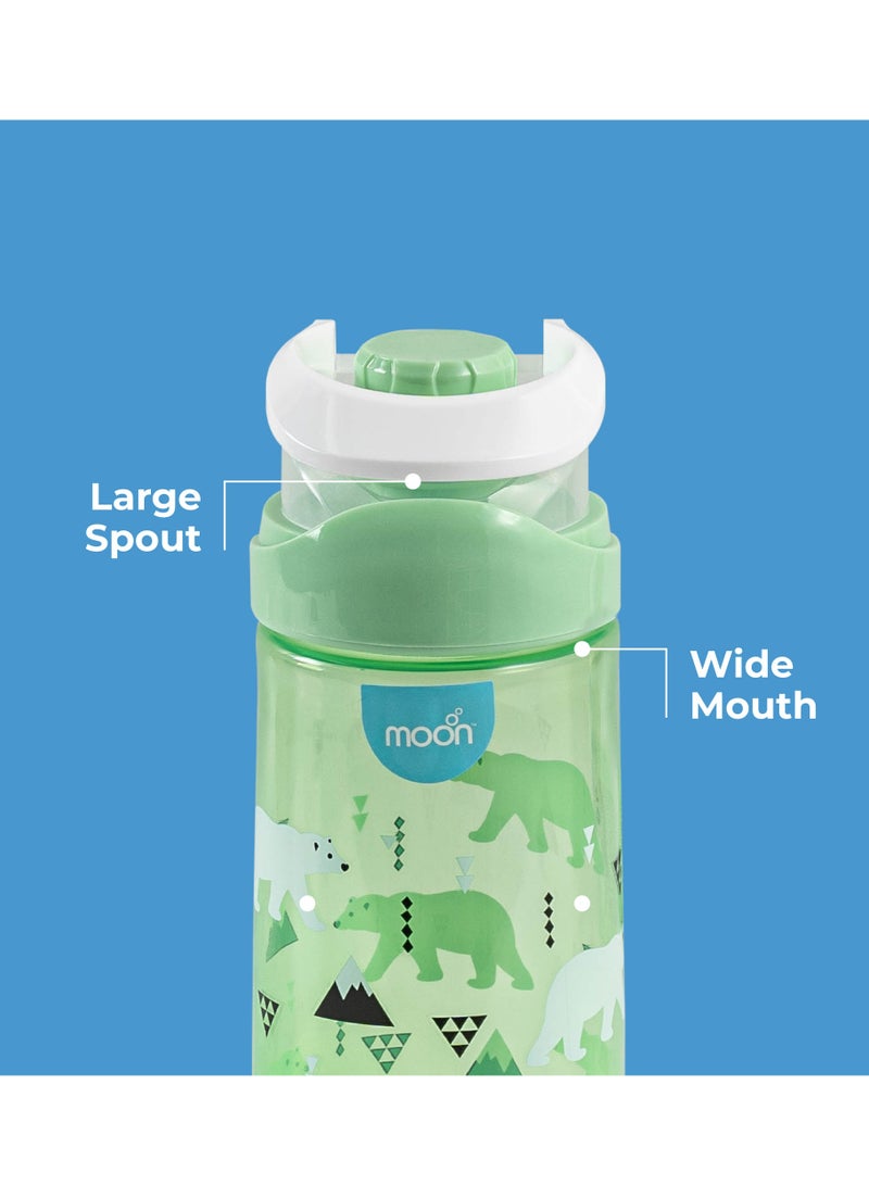 Moon Kids Water Bottle 735 Ml For 3 Years And Above - Green - Image 3