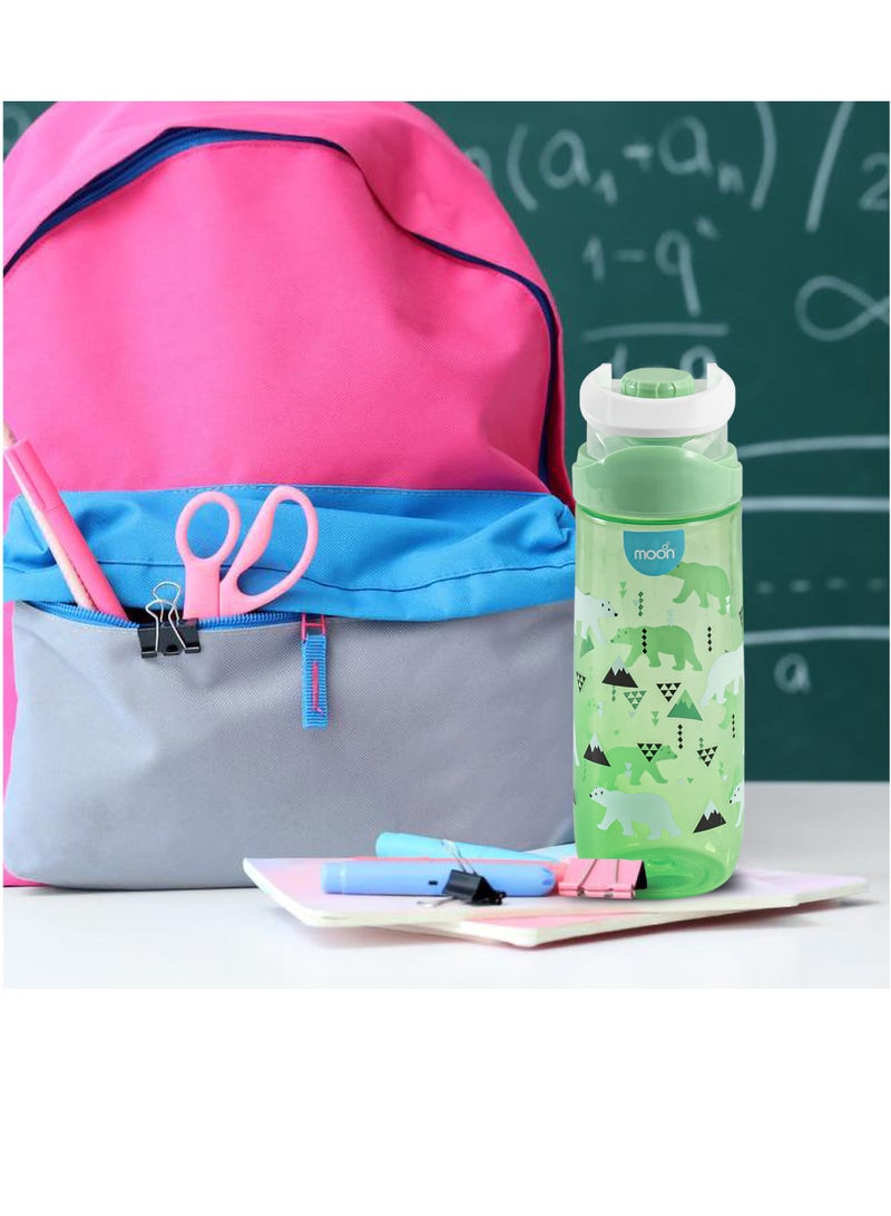 Moon Kids Water Bottle 735 Ml For 3 Years And Above - Green - Image 4