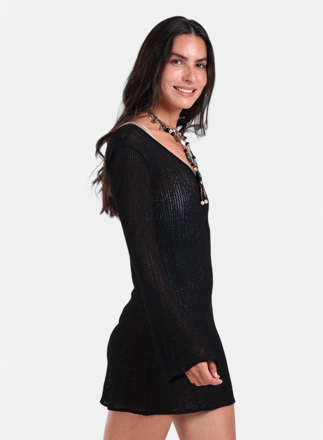 Carina Knitted Short Beach Dress - Image 5