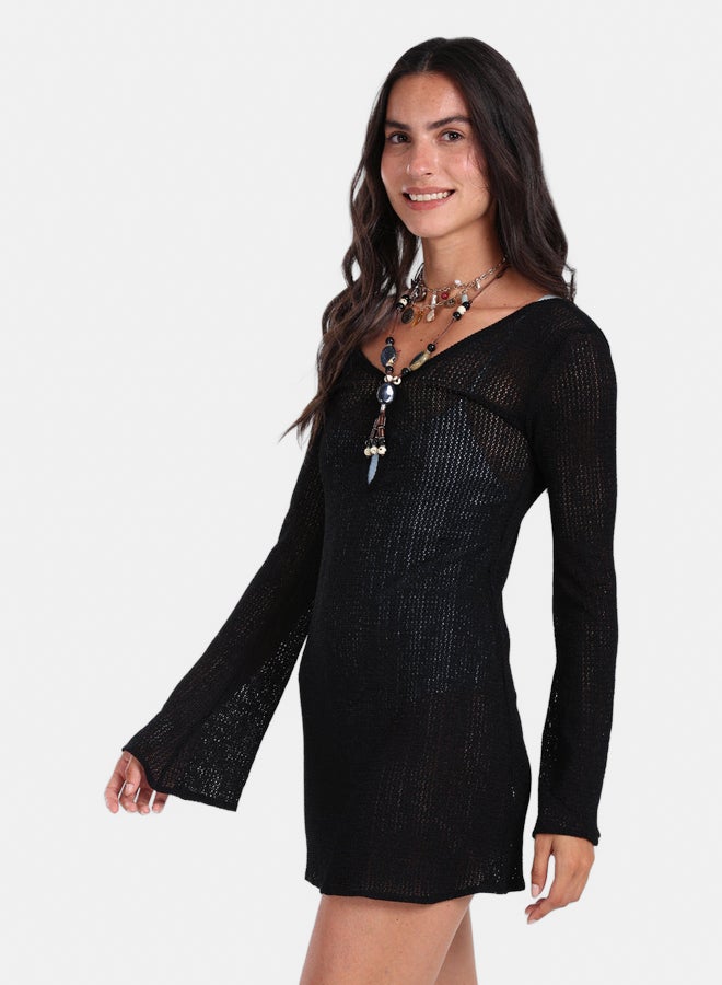 Carina Knitted Short Beach Dress - Image 3