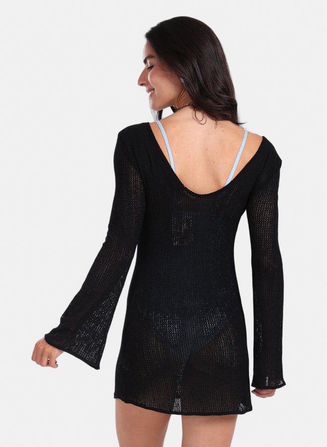 Carina Knitted Short Beach Dress - Image 2
