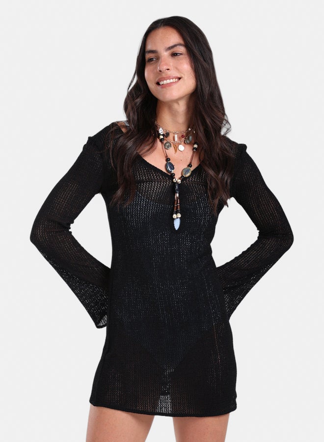 Carina Knitted Short Beach Dress - Image 1
