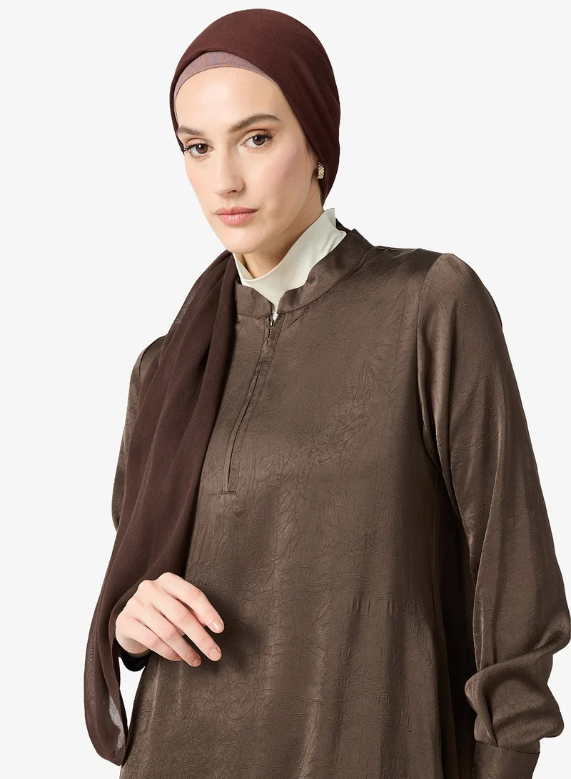 Khizana Brown Modest Hijab Headscarf for Women | Best Price UAE