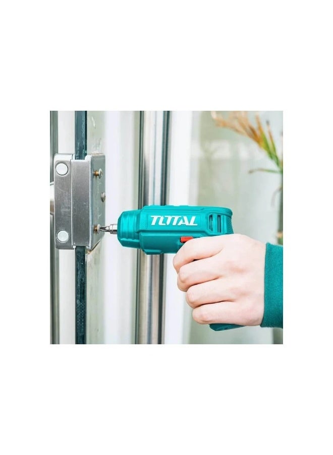TOOTAL TOTAL screwdriver, cordless screwdriver, electric screwdriver, 4V screwdriver, power tools, home tools, DIY tools - Image 2