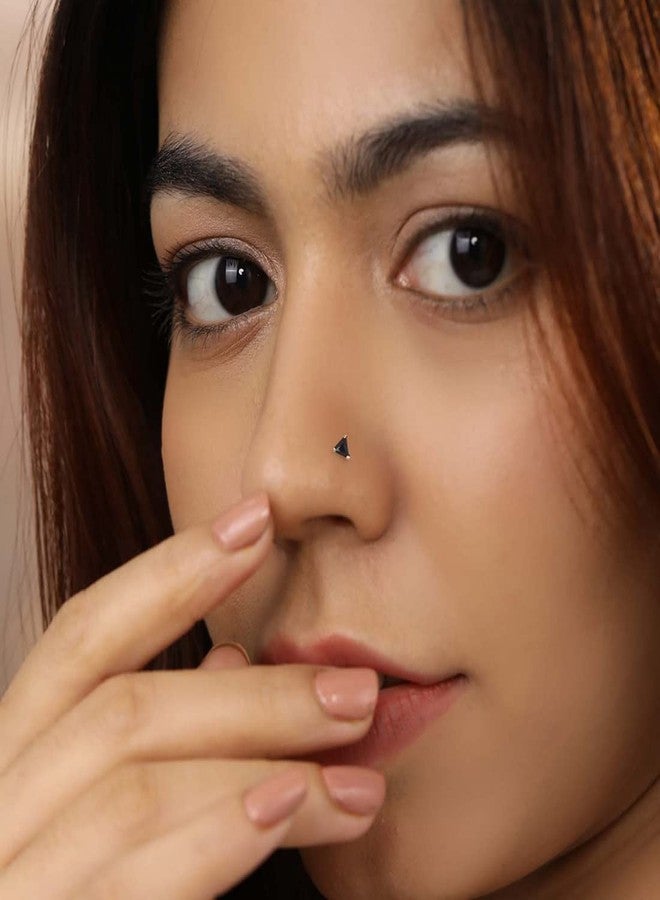 ZAVYA 925 Sterling Silver Set of 3 Nath Cubic Zirconia CZ and Pearl Rhodium Plated Rhodium Plated Nose Pins Combo | Gift for Women and Girls | With Certificate of Authenticity and 925 Hallmark - Image 5