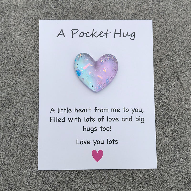 Sale Love Pocket Hug Pocket Greeting Card Gradient Color Love Heart Ins Creative Holiday Gift - Image 5
