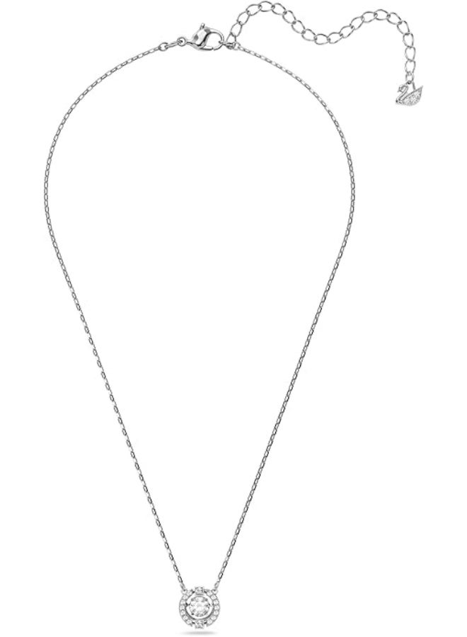 SWAROVSKI Una necklace Round cut, White, Rhodium plated - Image 2