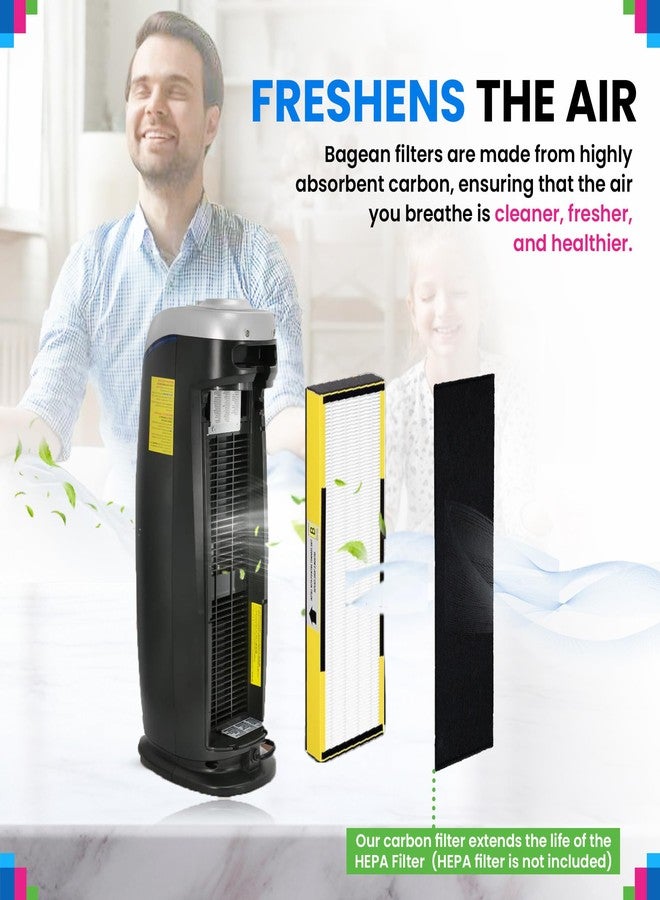 Bagean Activated Carbon Pre Filter Replacement for Air Purifier - Fits Gem Guardian FLT4825 Filter B - Compatible with GermGuardian AC4900 AC4825 AC4300 - Absorbs Odor and Freshens the Air (8-Pack) - Image 5