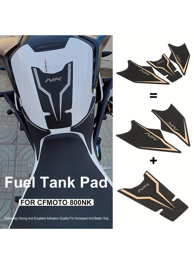 Medium Color Motorcycle Fuel Tank Protection Pad Knee Grip Traction Sticker - Image 1