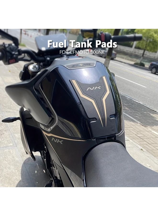 Medium Color Motorcycle Fuel Tank Protection Pad Knee Grip Traction Sticker - Image 2