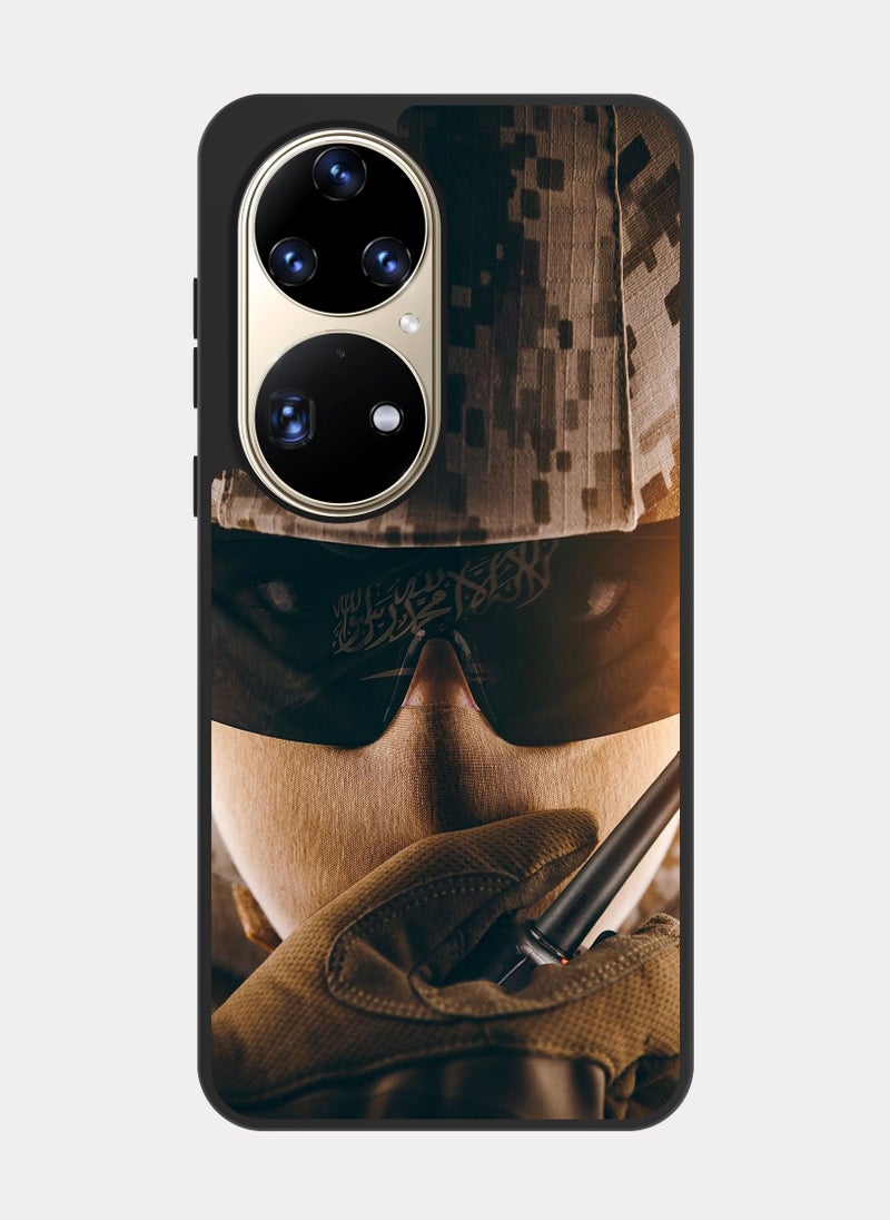 PXLAAT Huawei P50 Pro case cover Saudi Soldier - Image 1