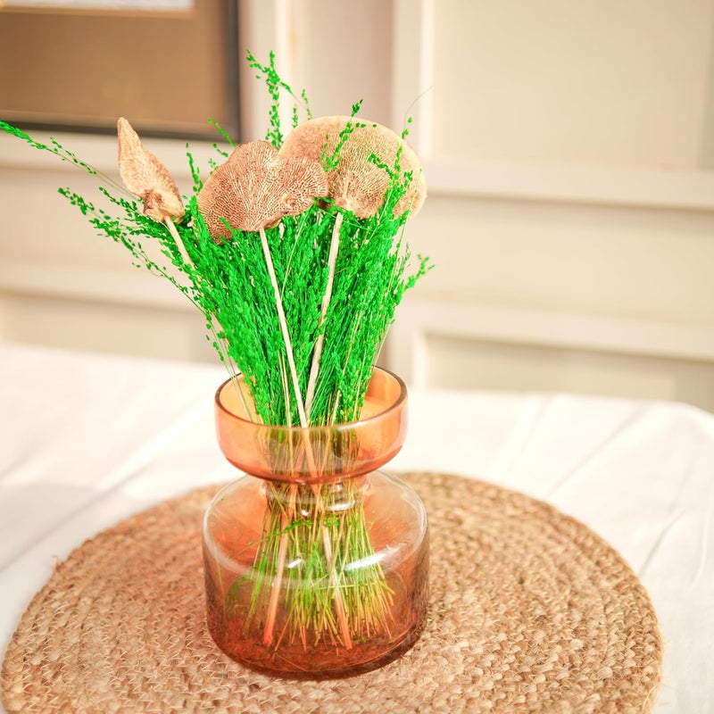 Arte Casa Arte Casa Dried Flower Timber Green Bunch Rustic Flower Bunch Natural and Earthy Floral Arrangement Gift for Special Occasions Ideal for Anniversary Valentine 1 Bunch Green Natural  - Image 3